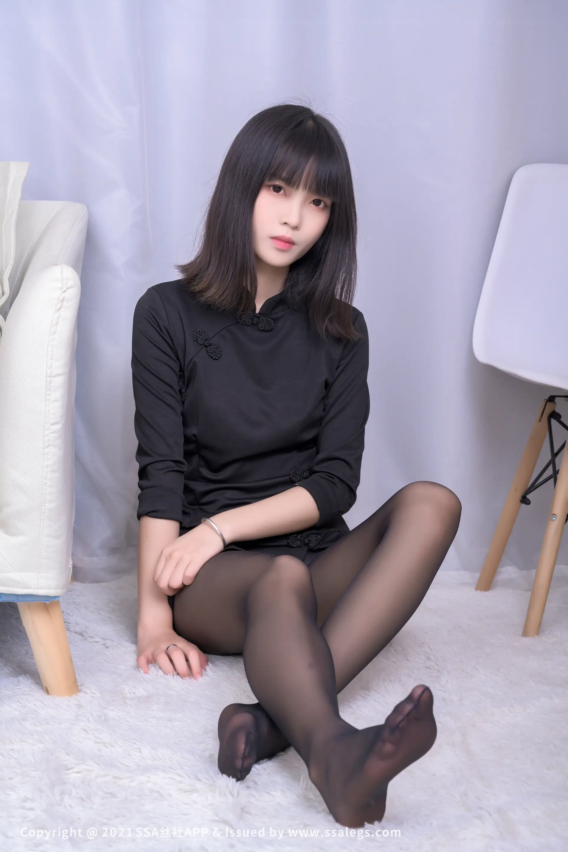 [Mzsock] NO.727 Leg model Dandan’s black silk feet (Part 2) silk club#[119P]-53